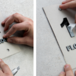 What materials are used to manufacture plates and signs